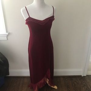 Betsey Johnson Red Beaded Cocktail Dress